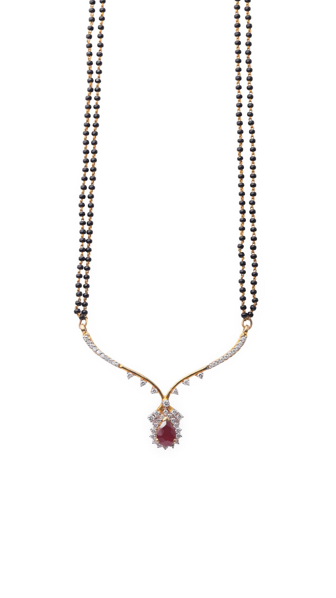 Ruby Diamond Mangalsutra