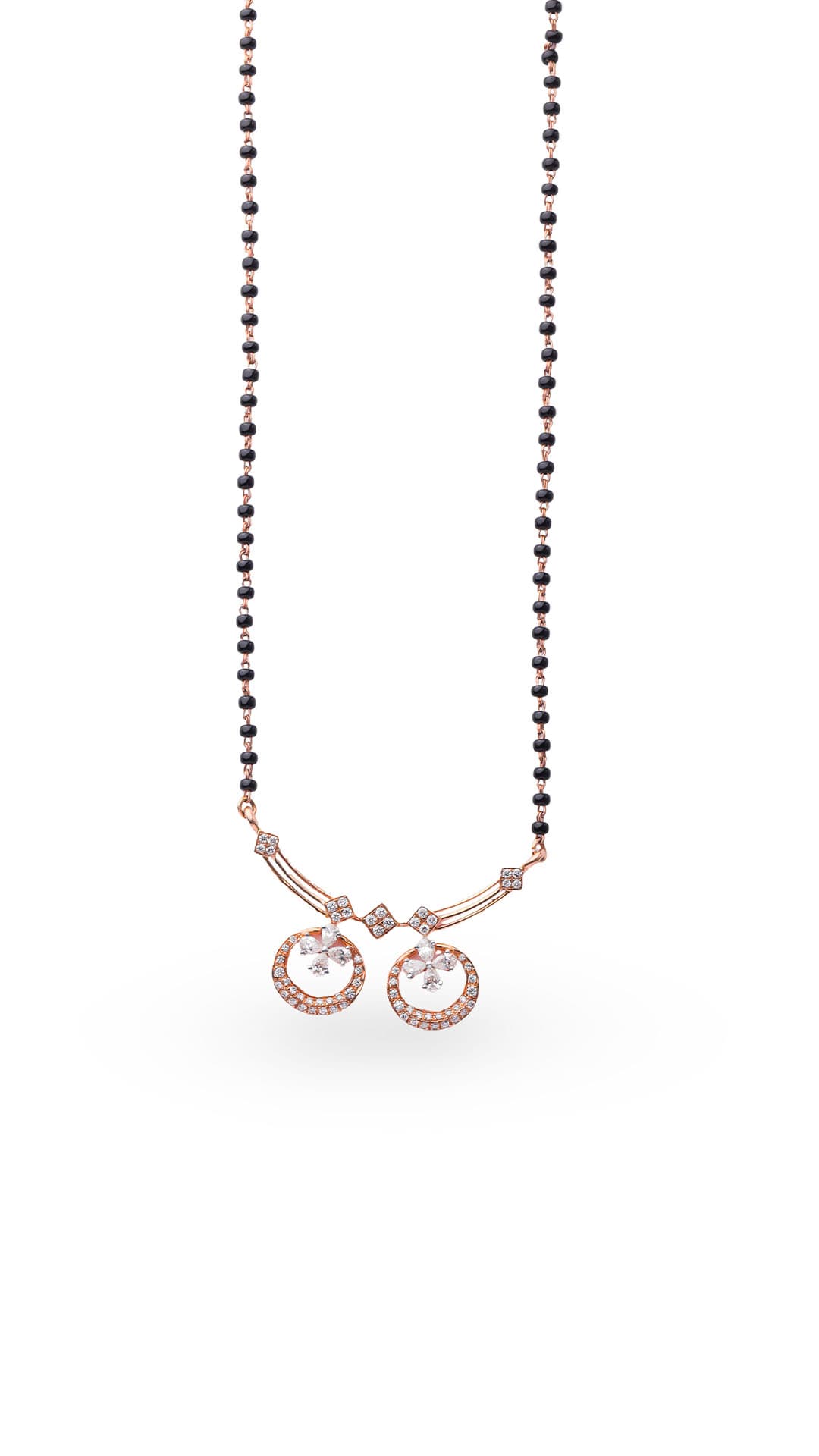 Twin Circle Diamond Mangalsutra