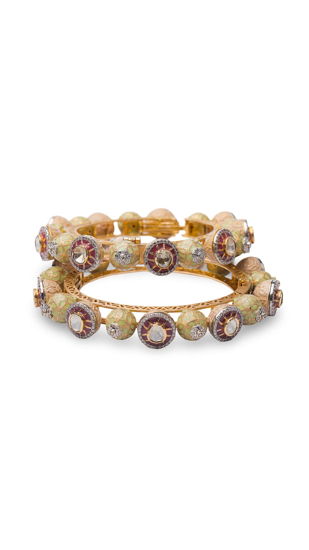 Diamond Polki Kangan